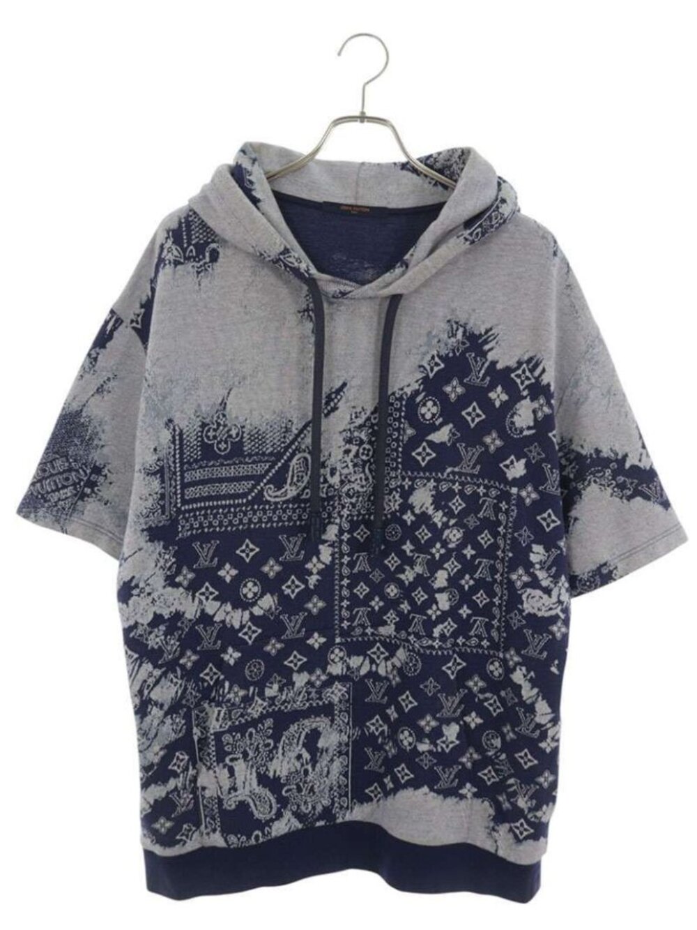Louis Vuitton Monogram Bandana Short Sleeve Hoodie XL